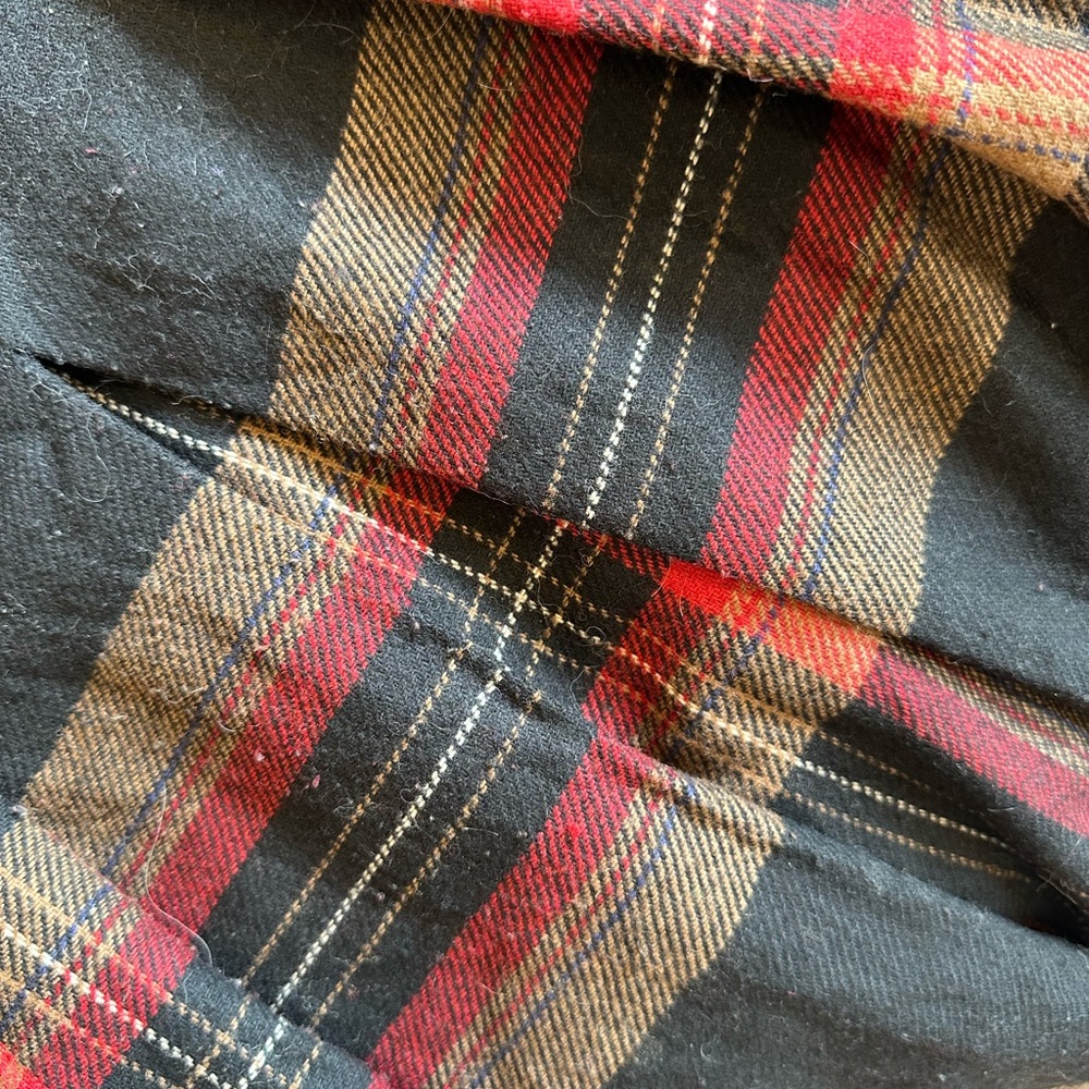 Wool Plaid Schoolgirl Mini Skirt (Thrifted)